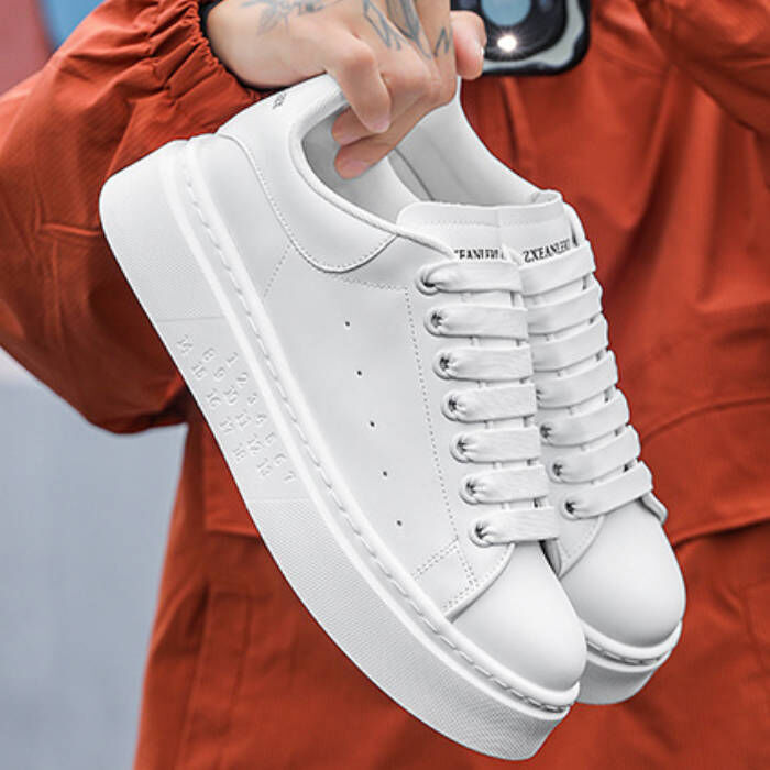 韓版百搭休閒增高厚底運動小白鞋