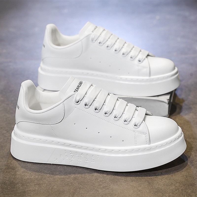 韓版百搭休閒增高厚底運動小白鞋