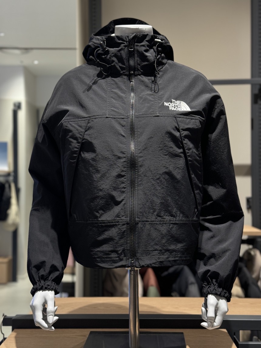 【OWN】The North Face MOUNTAIN 連帽外套 風衣 登山 露營 短版 女生限定 黑色 白黑 灰紫 NJ3BR33A