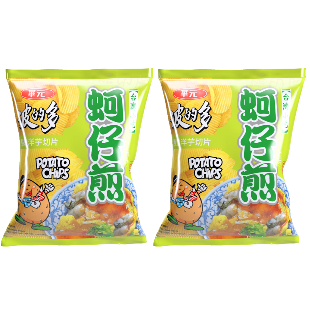 台灣波的多蚵仔煎味薯片34G X2 到期日2026-4-1