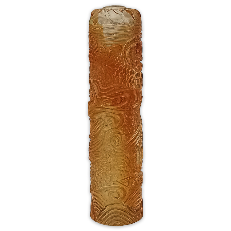 鹿港窯禮品館｜琉璃開運吉祥印章 圓雕祥鳳擺件 招財鎮宅送禮首選