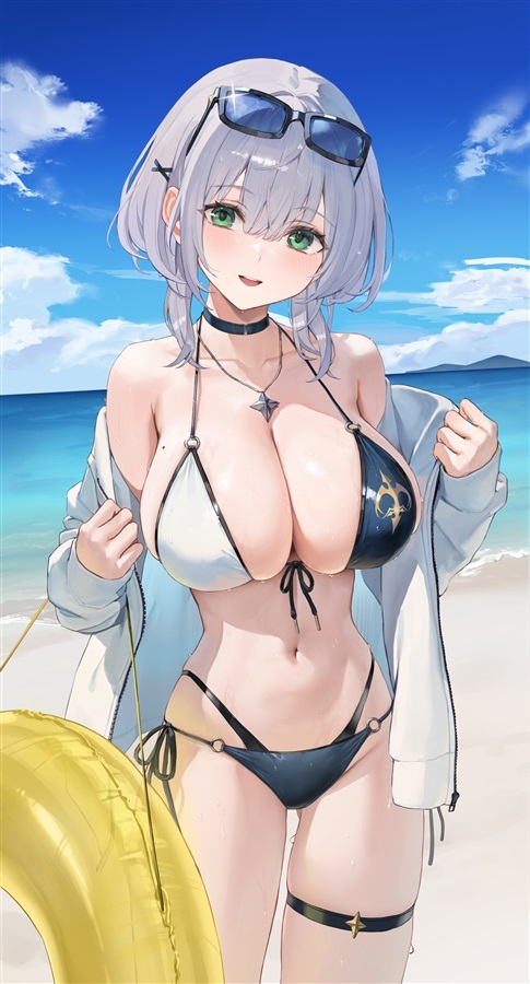 C106「同人代購」「Melonbooks代購」おわた社 - 白銀ノエル 膝丈等身大タペストリー