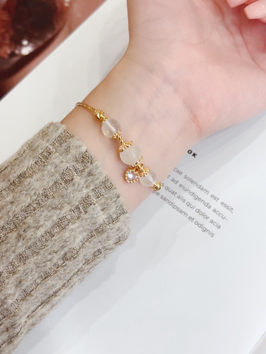 月下戀人|白月光水晶手鍊