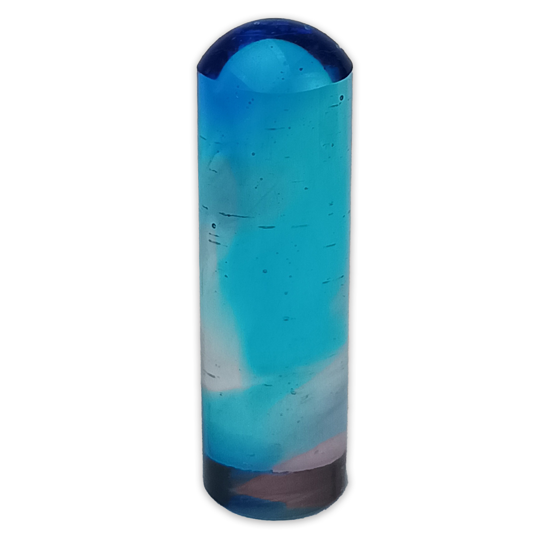 琉璃圓柱素面印章｜客製手工篆刻開運印鑑 彌月生日升遷送禮首選