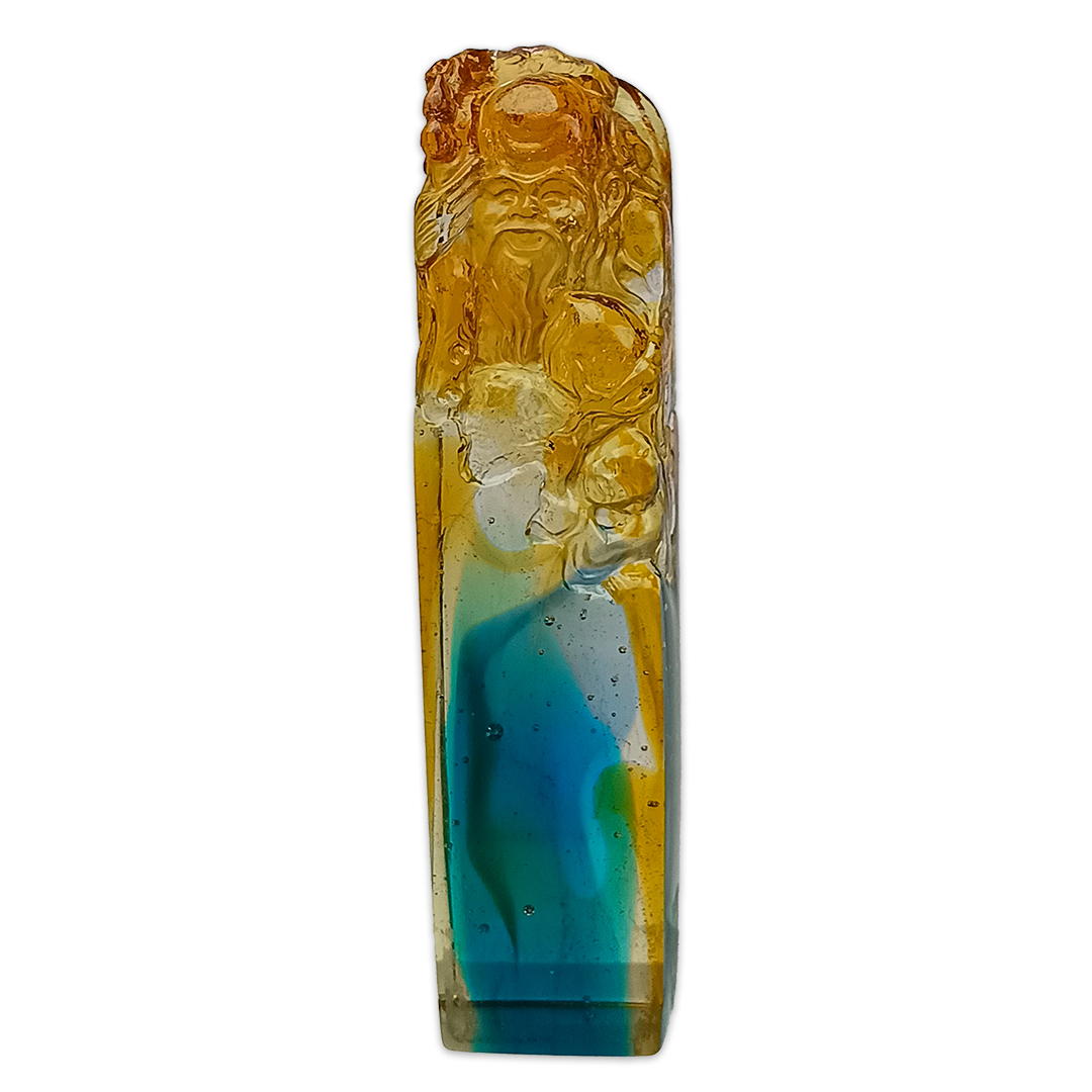 壽翁琉璃方章｜吉祥開運招財印章 送禮首選