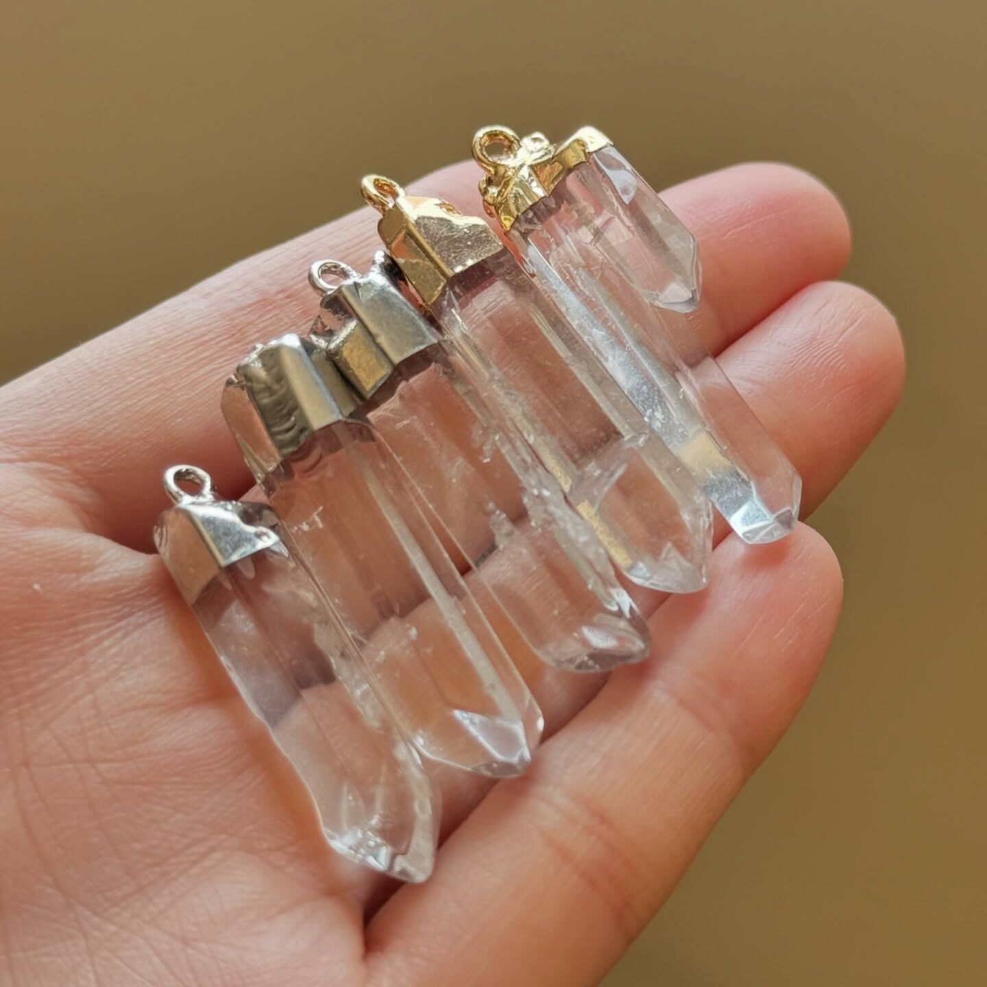 [原石] 白水晶 項鍊吊墜