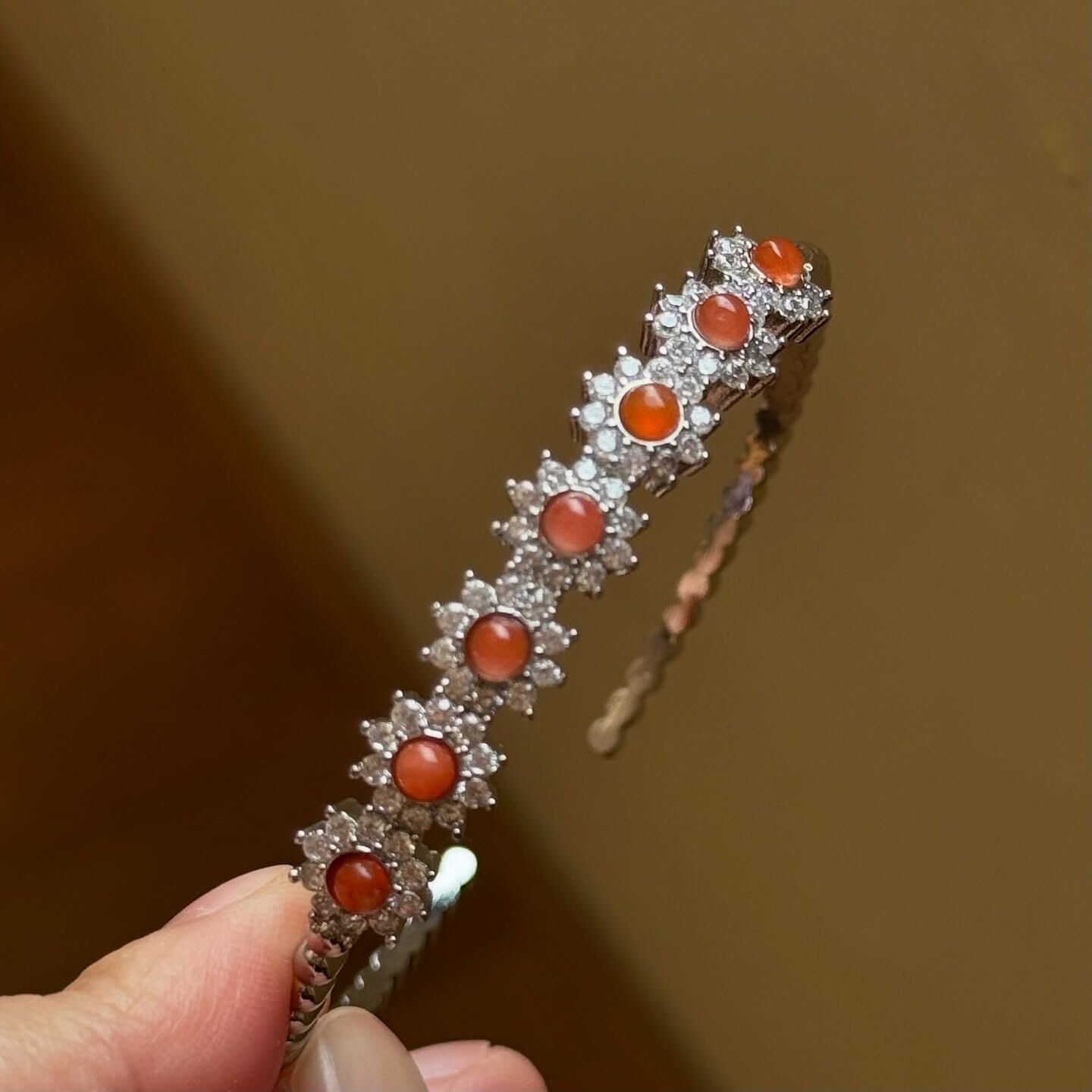 [原石] 金太陽石 金屬手鐲