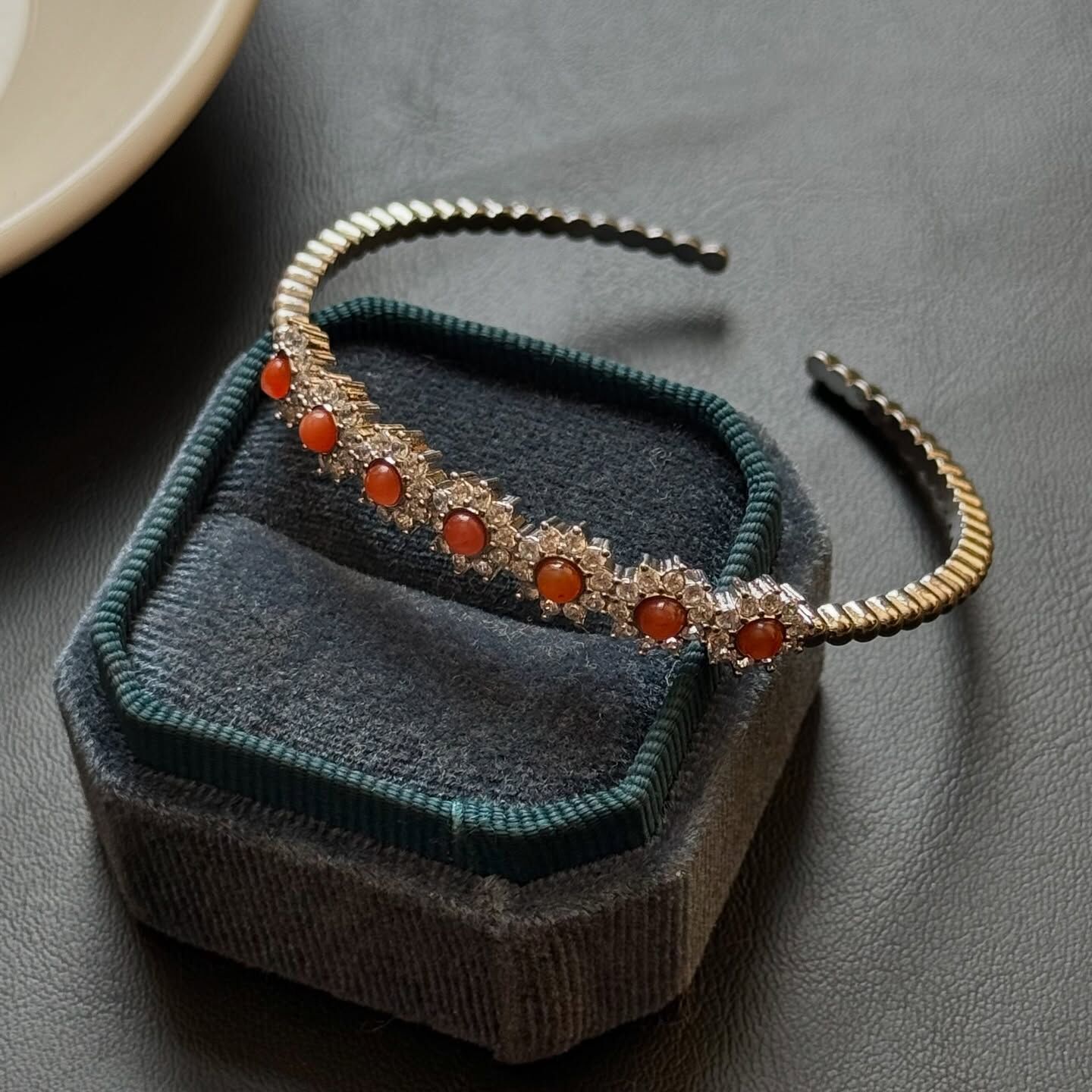 [原石] 金太陽石 金屬手鐲