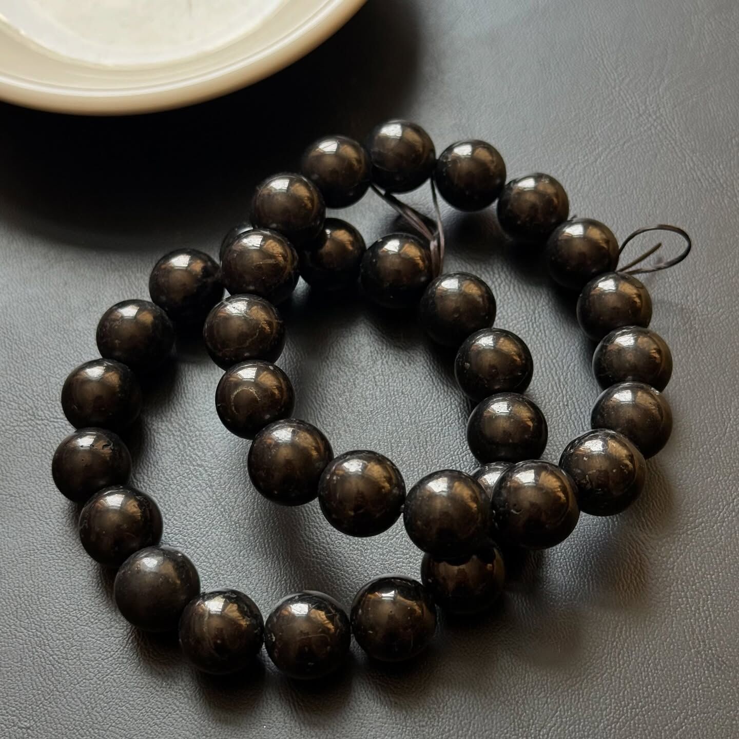 [原石] 次石墨 水晶手串（男款）