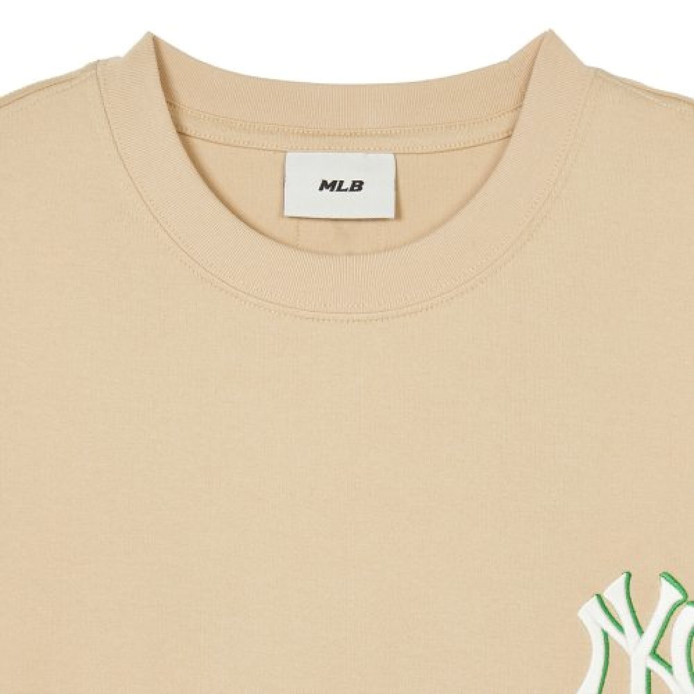 【直播】MLB LL081564 短袖上衣(米色)