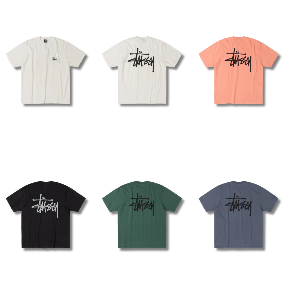 "現貨" Stussy 25AW BASIC STÜSSY TEE PIGMENT DYED 基本款 logo TEE