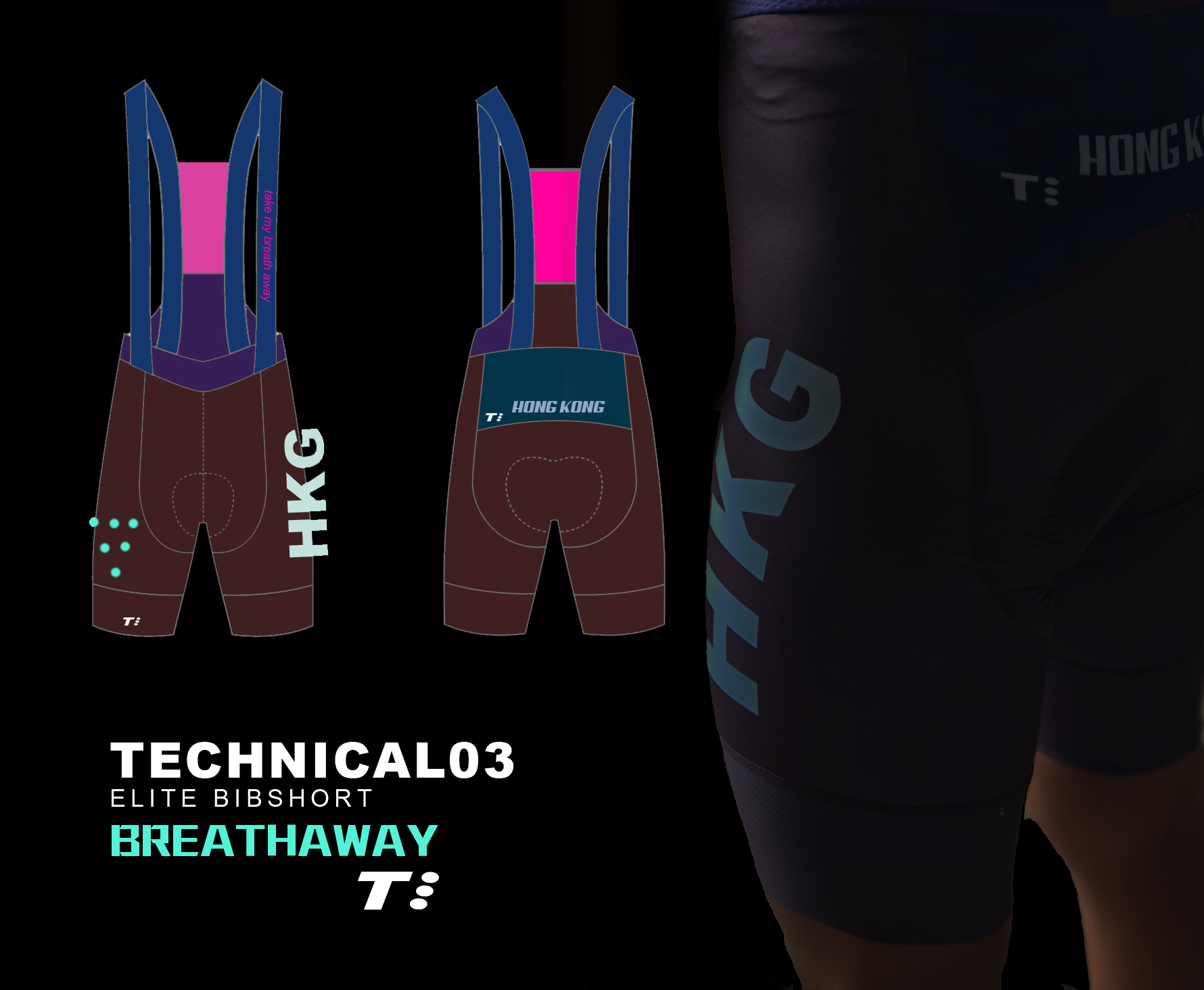 T3 Elite Bibshort HKG Breathaway