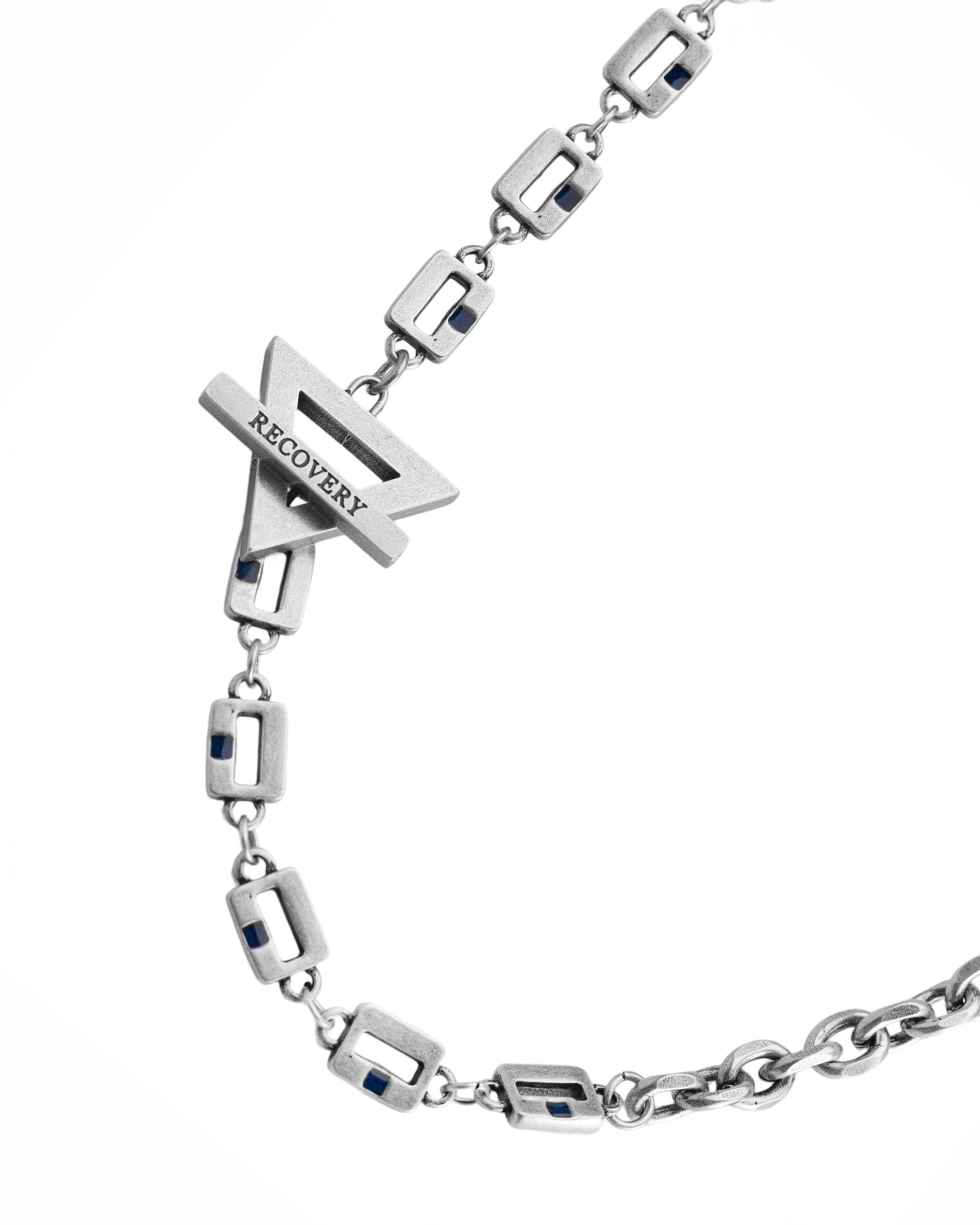 RECOVERY 警示拼接填色項鍊