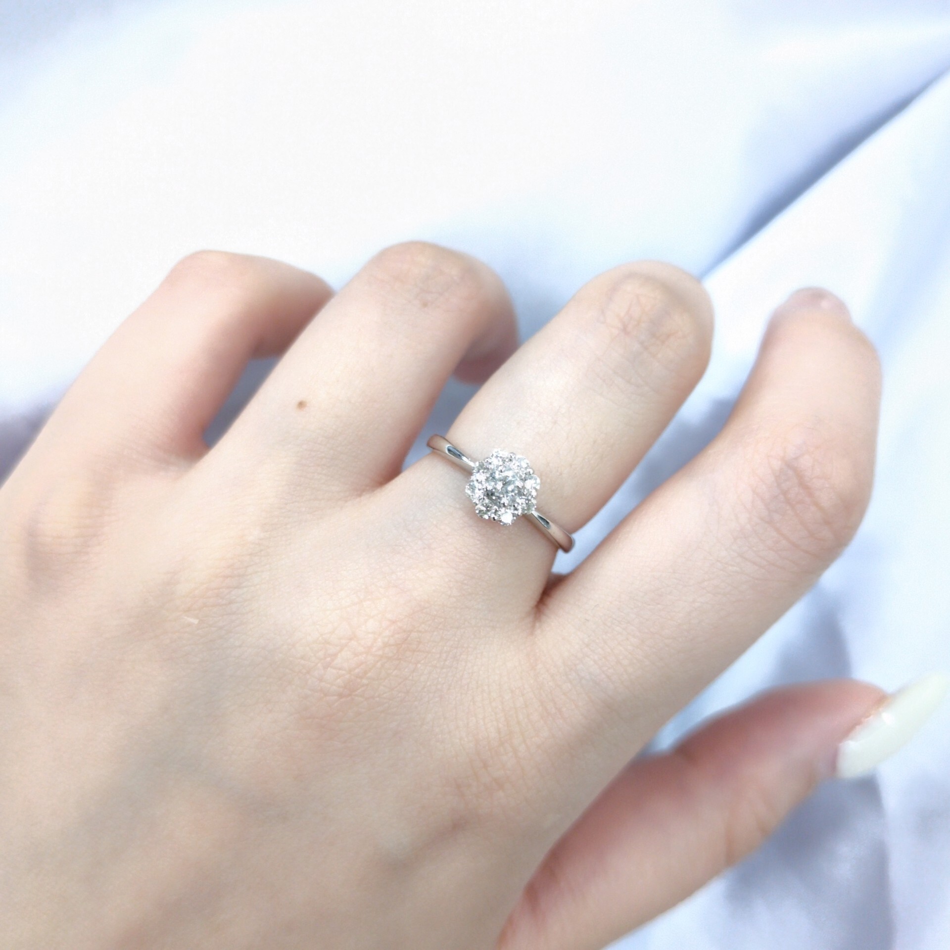 18K White Gold 0.31ct Diamond Ring