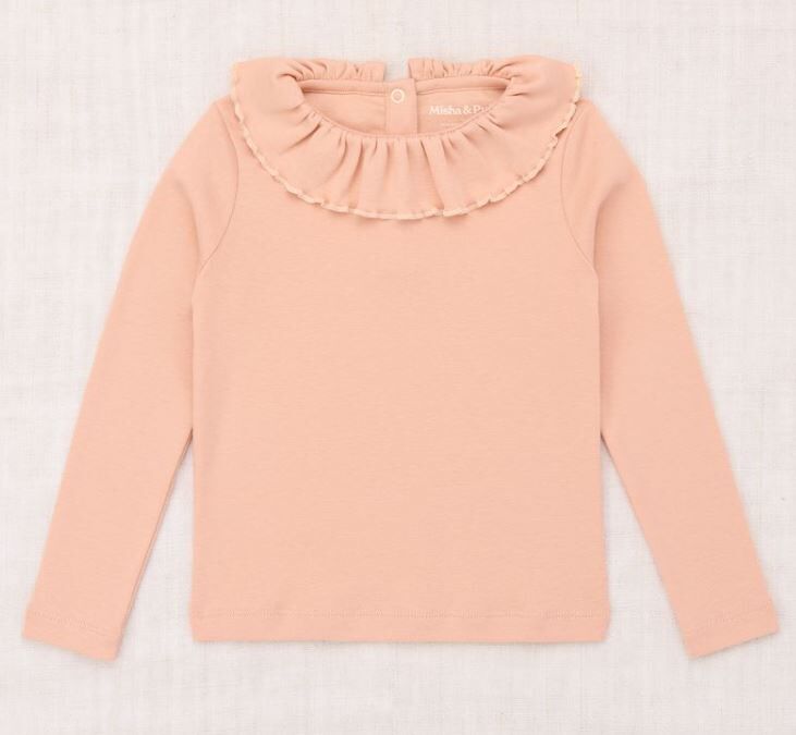Misha & Puff 荷葉領長袖上衣 Paloma Top - Faded Rose