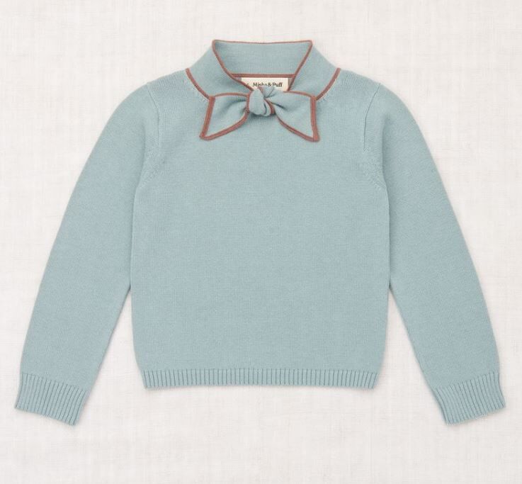 Misha & Puff 滾邊領結針織衫 Elsa Sweater - Overcast