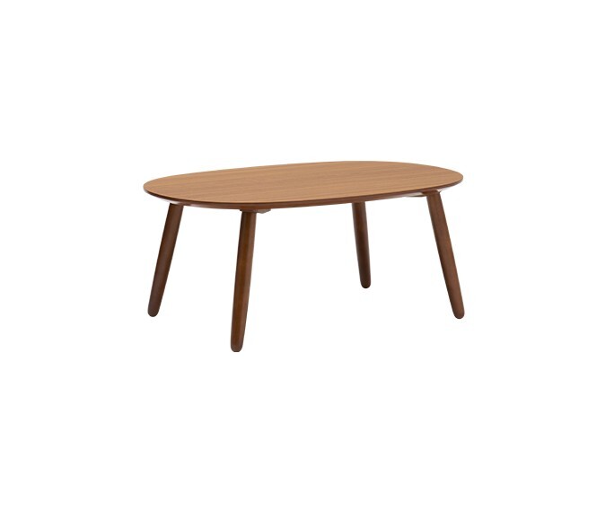 Low Table 橢圓形茶几 / 復古木紋
