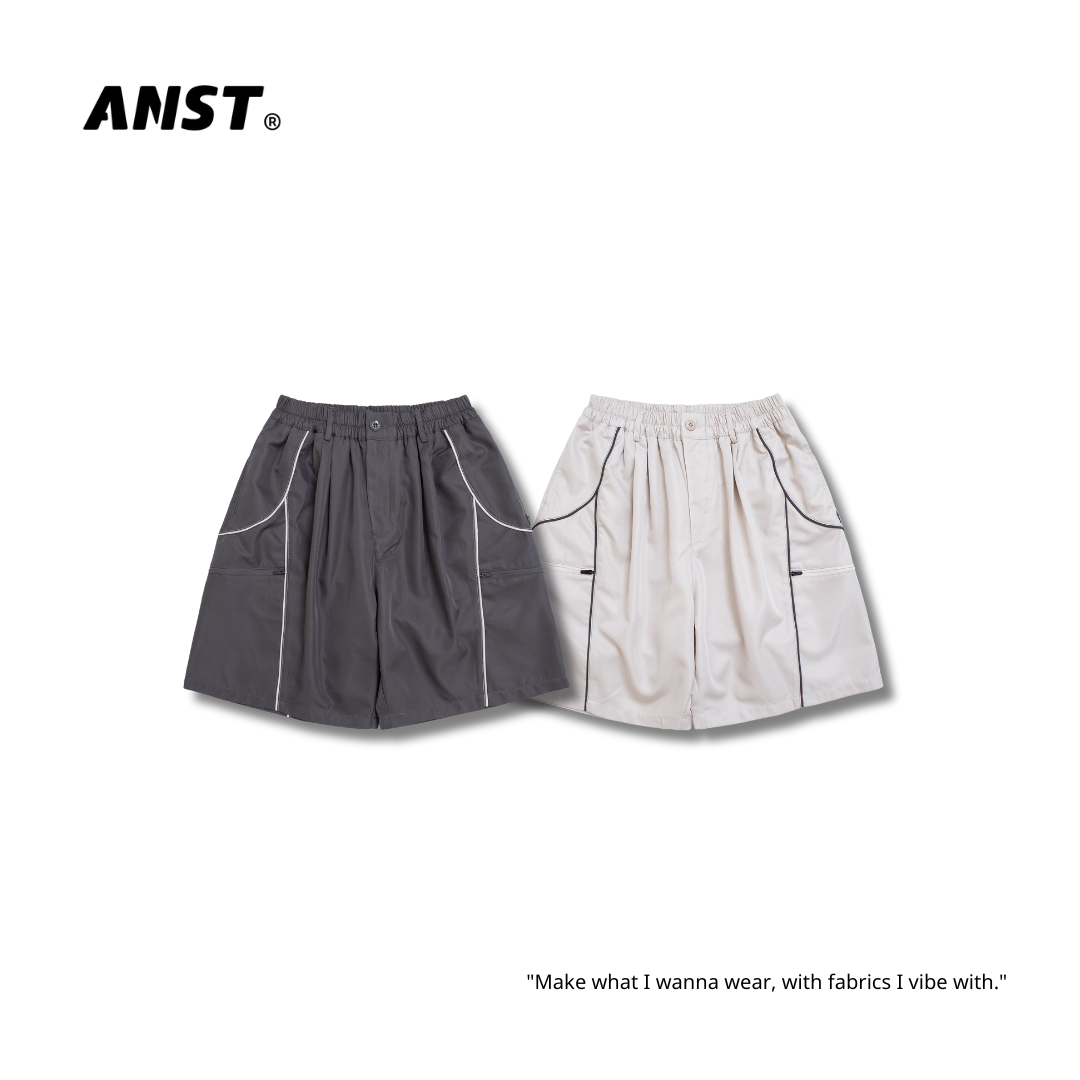 "現貨" ANST 撞色出芽拉鍊短褲  ST.61