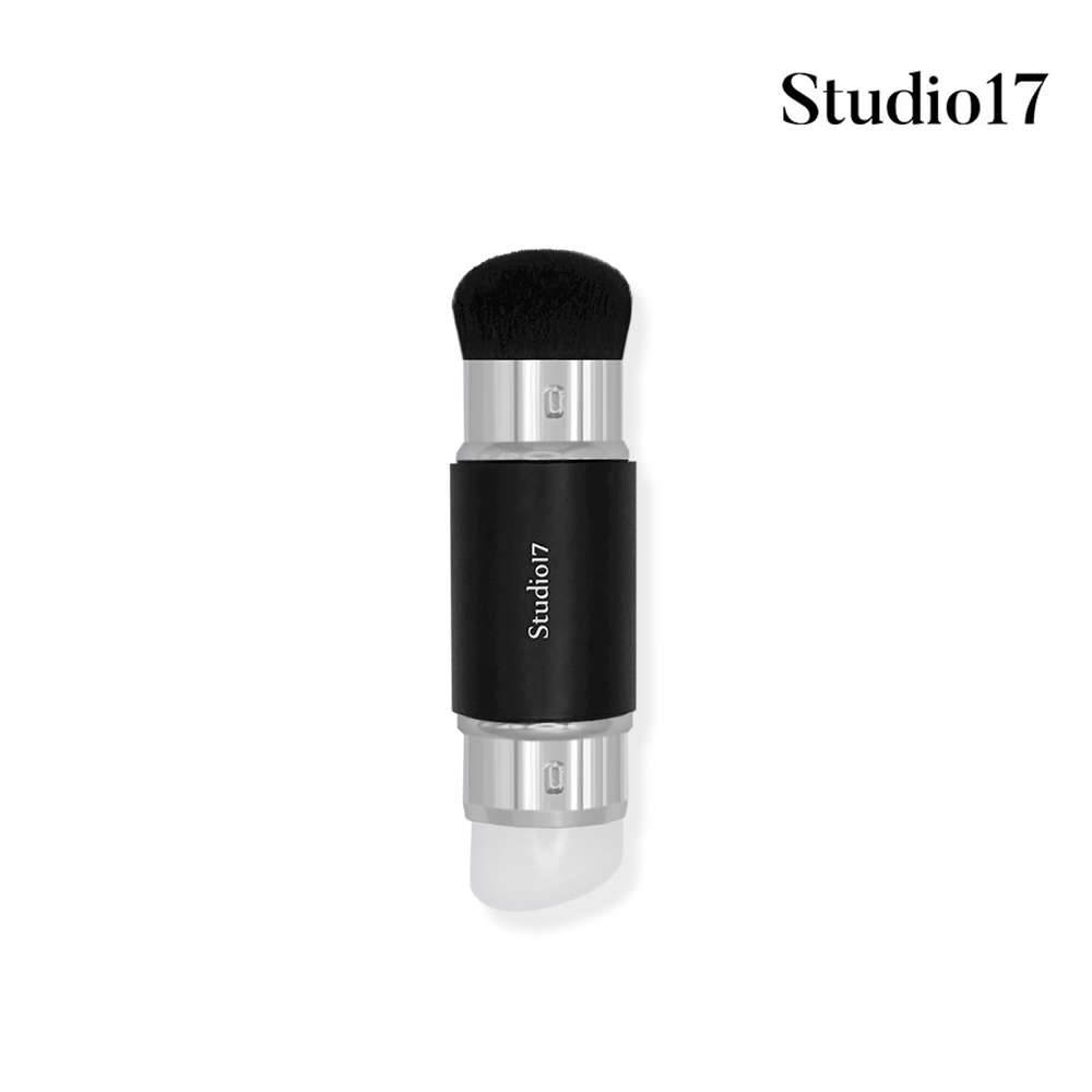 韓國 Studio17 專業雙頭矽膠腮紅刷