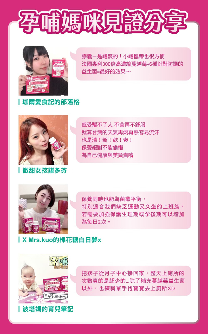 孕哺兒，蔓越莓益生菌膠囊