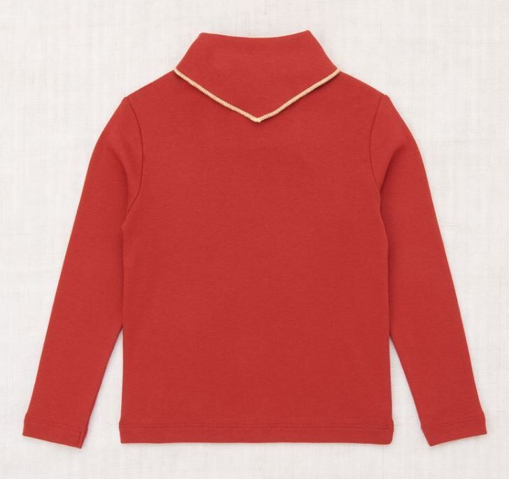 Misha & Puff 滾邊領結長袖上衣 Scout Top - Garnet