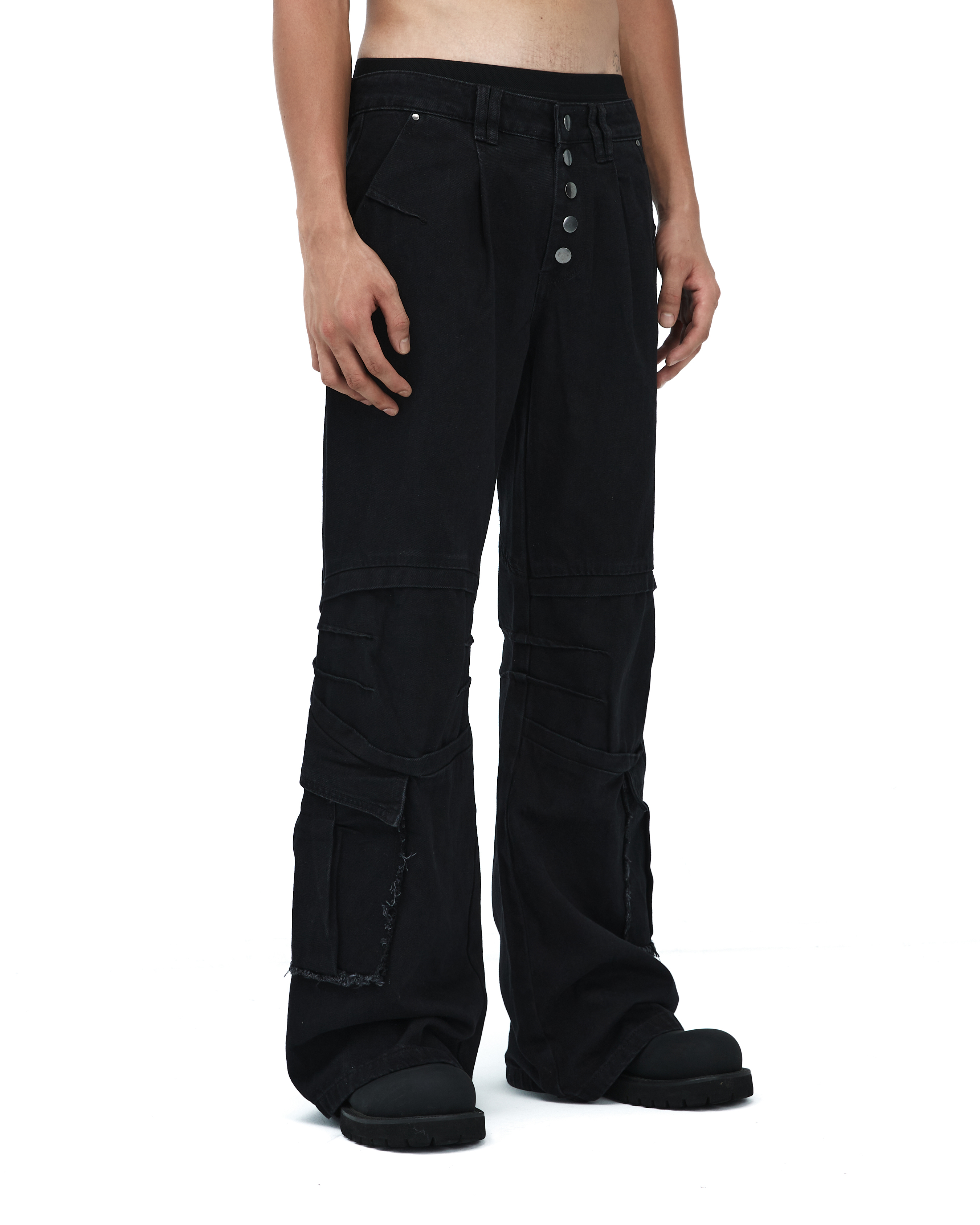 【車庫服飾】BESAFE Paralysis Flare Pants 水洗喇叭褲