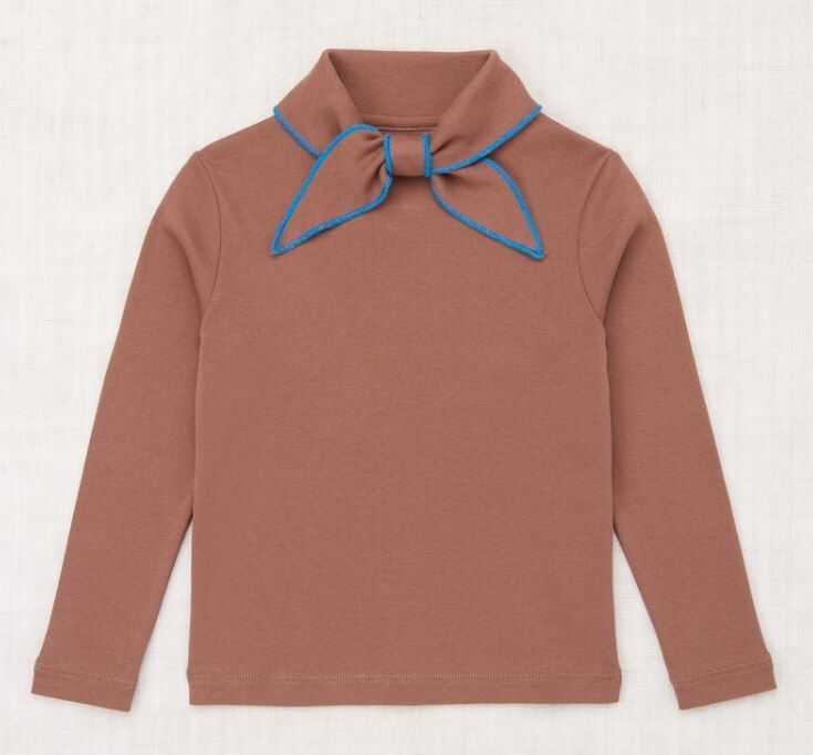 Misha & Puff 滾邊領結長袖上衣 Scout Top - Mousse