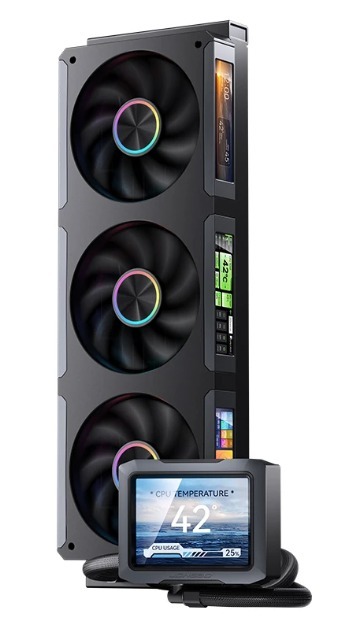 Jonsbo 旗艦系列 TF3-360SC 四屏幕一體式水冷散熱器 (黑/白)