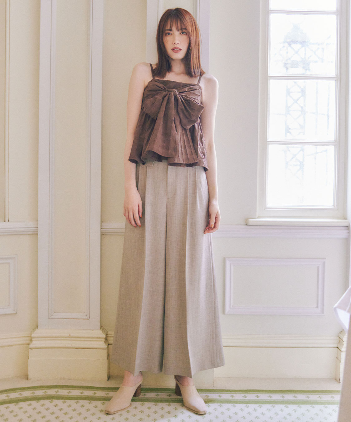 [預購] 折扣 COCO DEAL 修身高腰寬褲