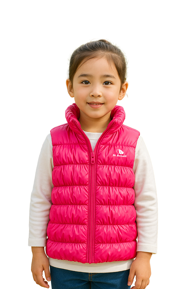 輕量保暖羽絨背心｜女童 8112