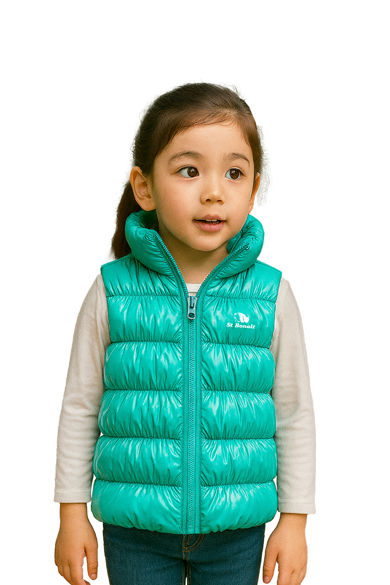 輕量保暖羽絨背心｜女童 8112