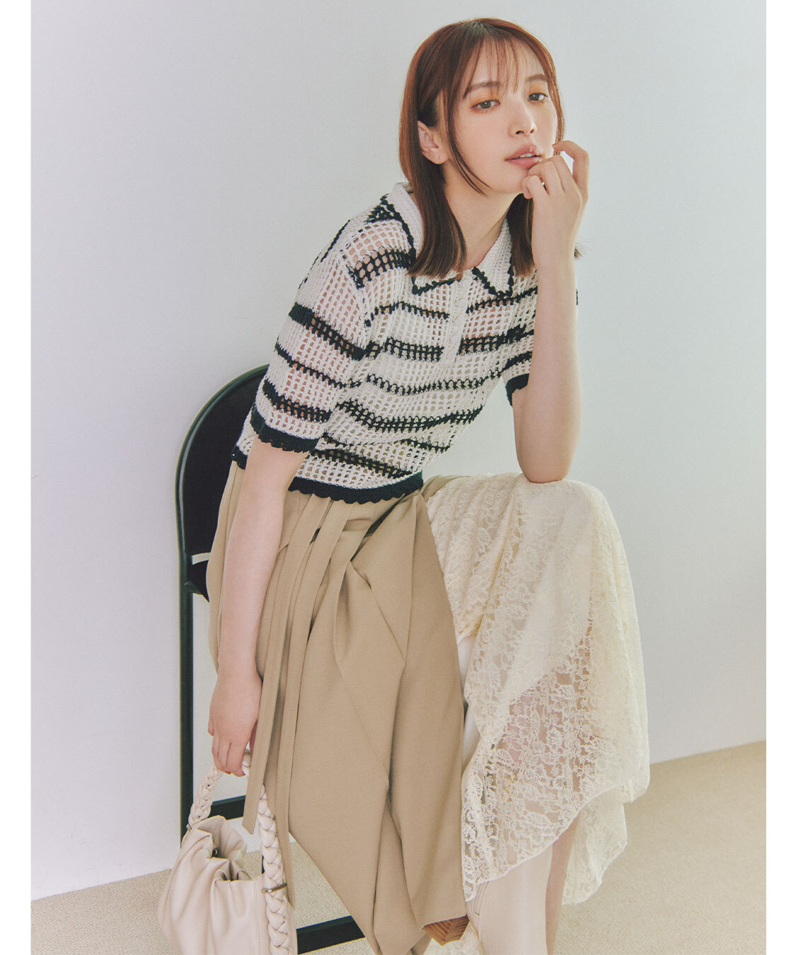 [預購] 折扣 COCO DEAL 蕾絲分層半身裙