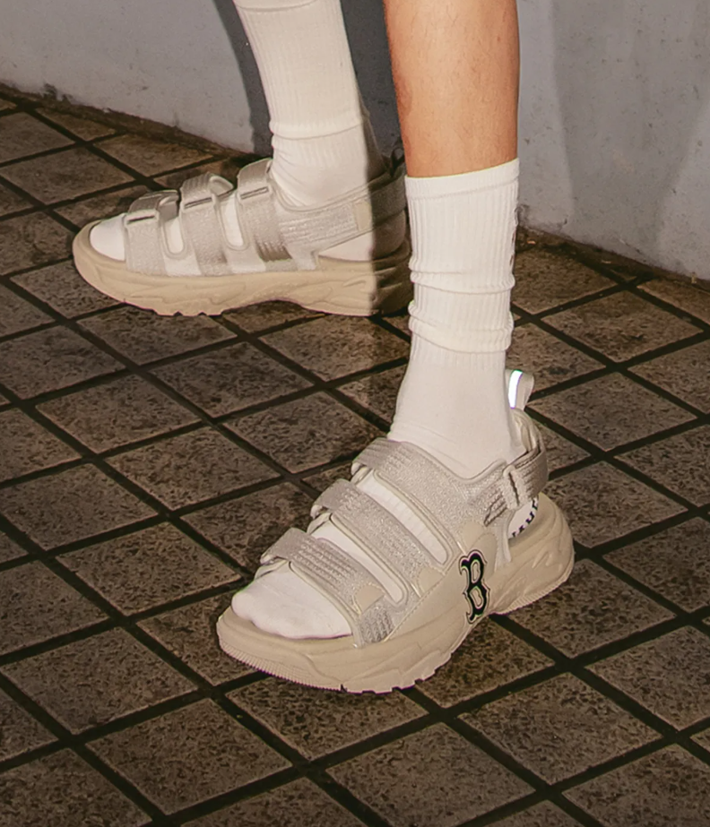 【直播】MLB LL081573 厚底涼鞋