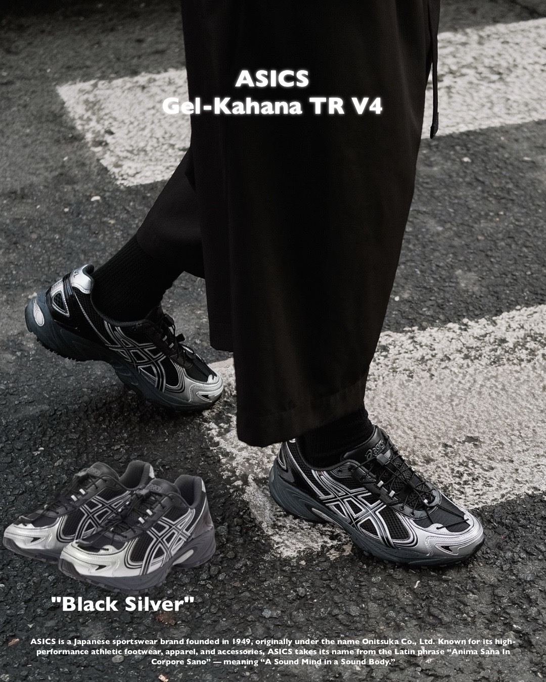 #預購 ASICS Gel-Kahana TR V4 亞瑟士 復古 減震 慢跑鞋 1203A497-001 黑銀 200 灰白