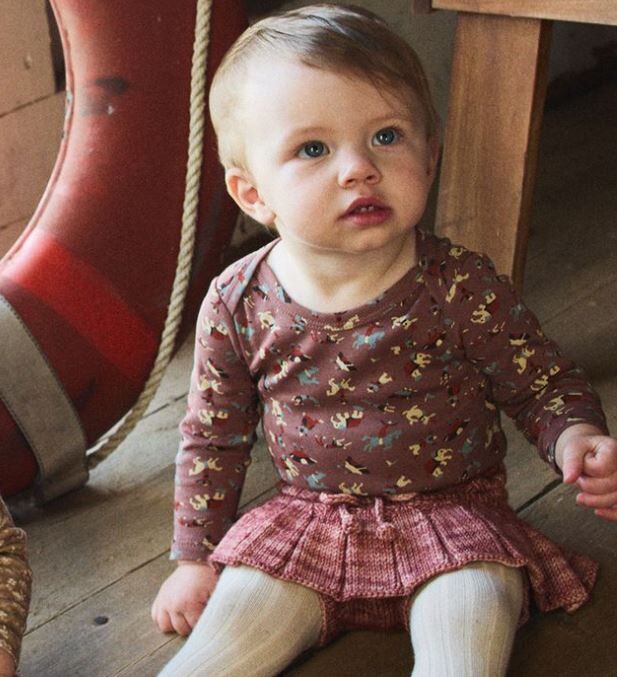 Misha & Puff  針織短褲裙  Skating Pond Skirt - Prairie Rose