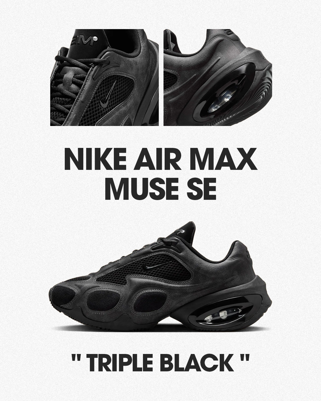 iSNEAKERS｜Nike Air Max Muse SE "Black" 黑灰 HQ1831-001