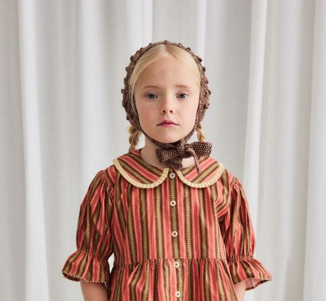 Misha & Puff 爆米花綁帶頭圍巾 Popcorn Headwarmer - Affogato