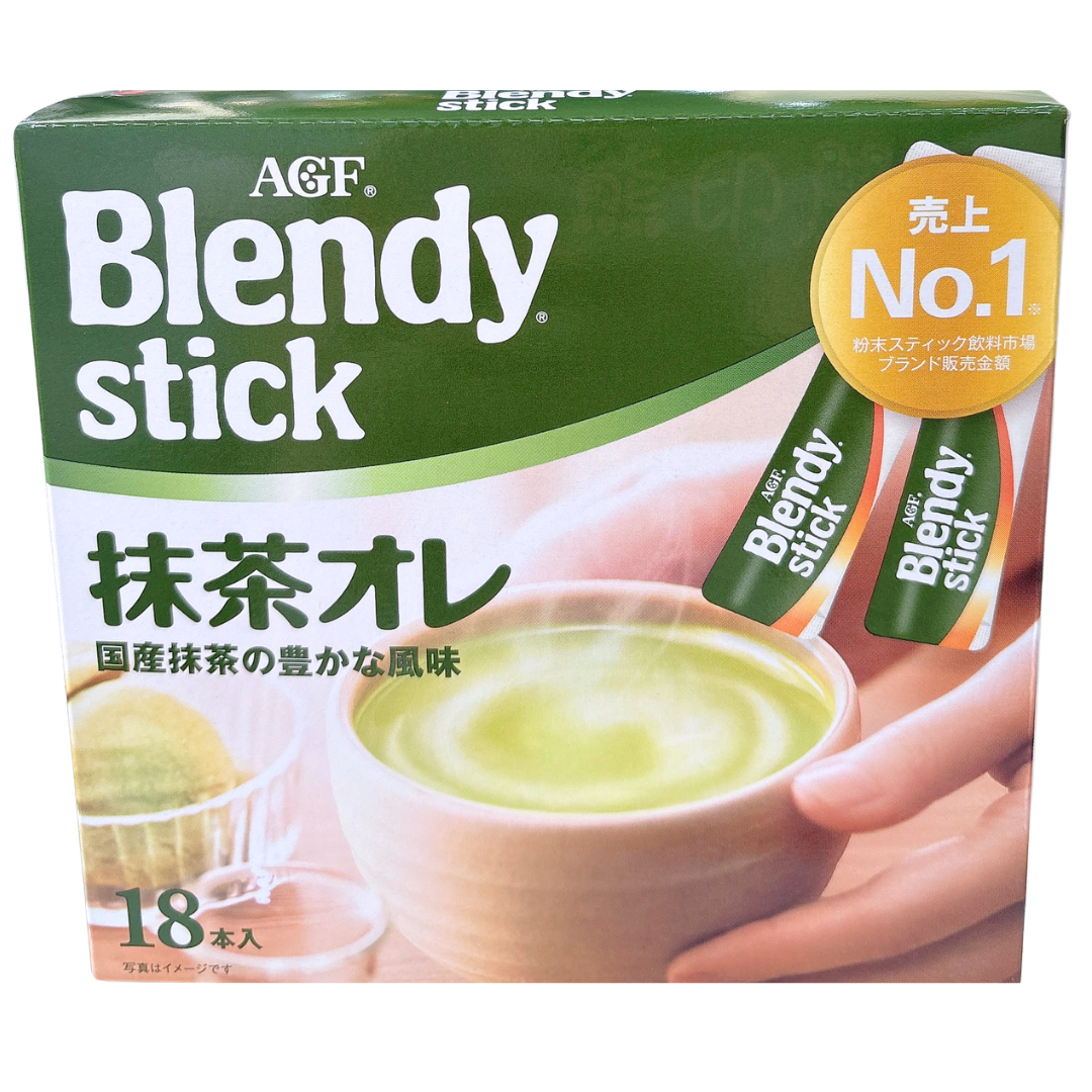 Blendy即溶抹茶牛奶沖劑174.6G 18包入 盒裝