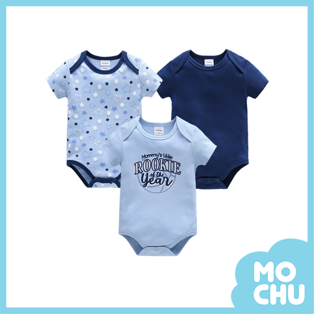 字母星星包屁衣三件組