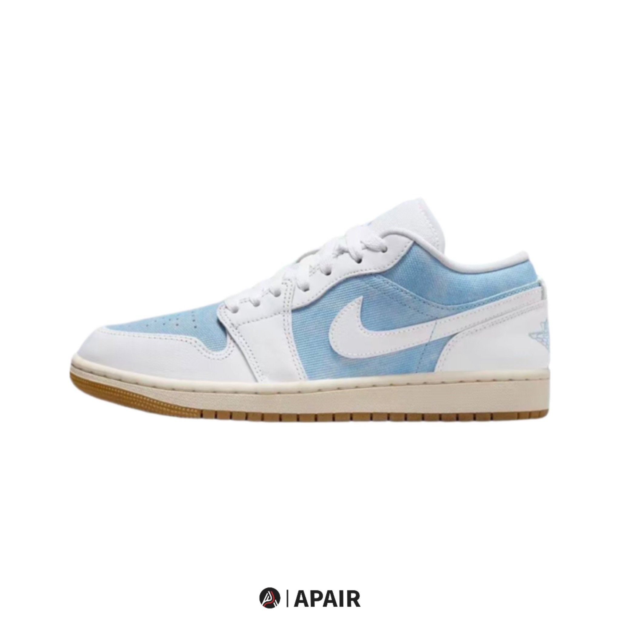【APAIR】預購 Nike Air Jordan 1 Low 水藍 丹寧 女款 白藍 奶油底 HQ2004-400