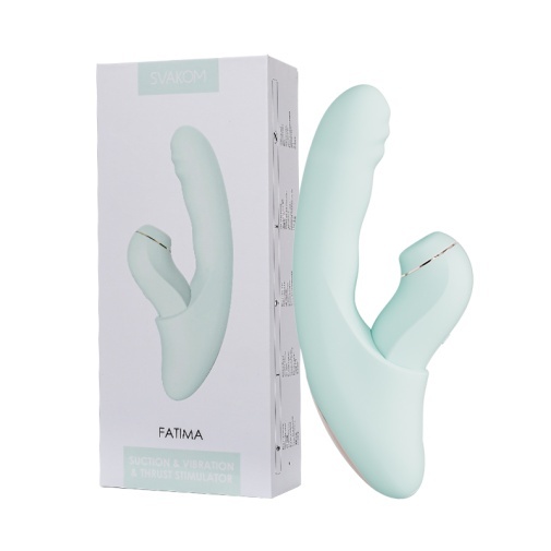 SVAKOM Fatima Remote Controlled Rabbit Vibrator Light Green