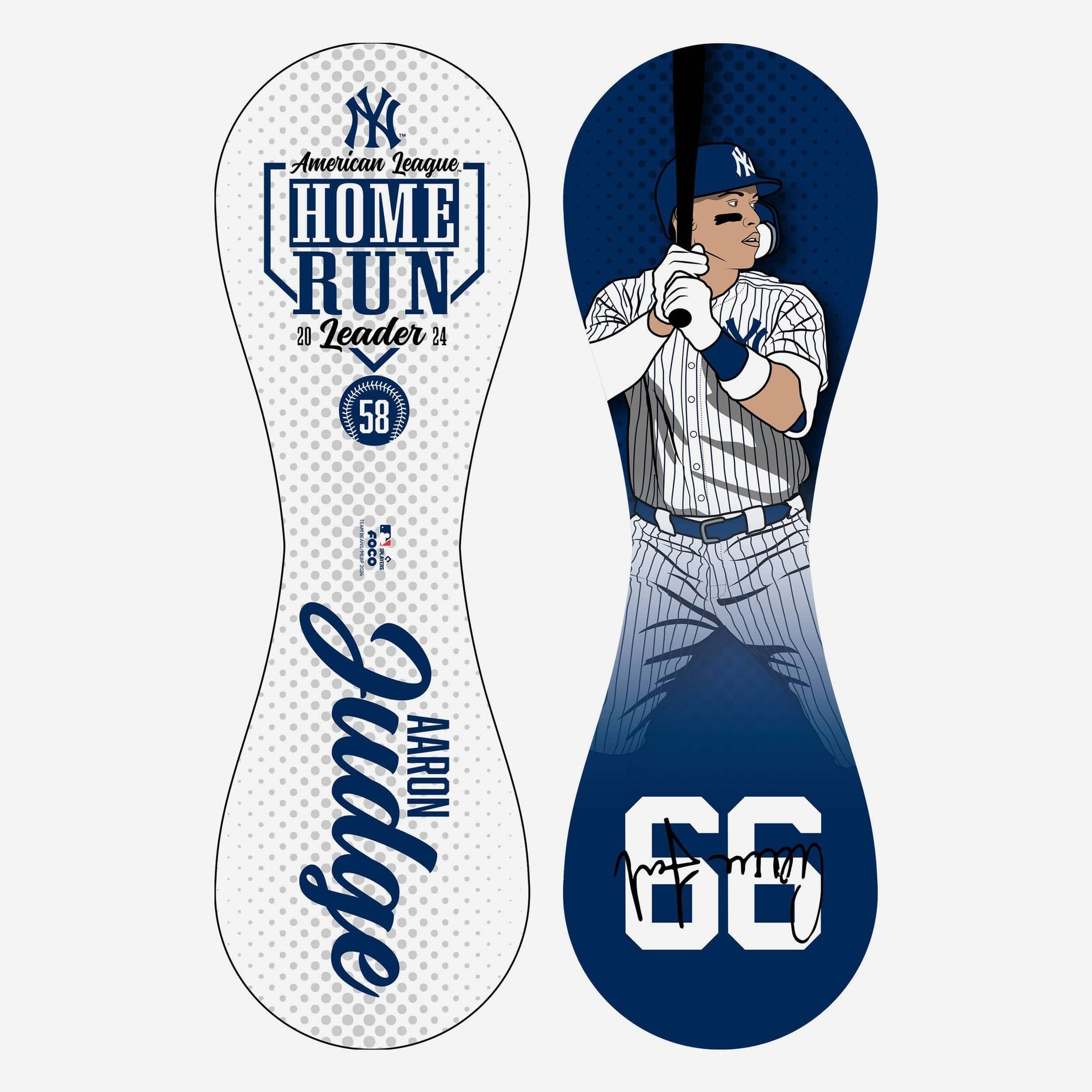 MLB棒球 Aaron Judge 法官 紐約洋基 2024 National League Home Run King Baseball 美聯 全壘打王 58轟 紀念球 Foco 全新