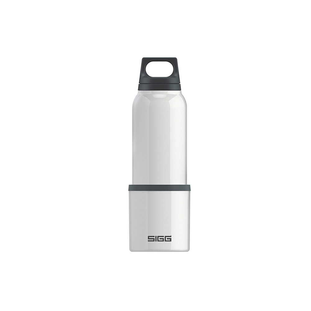 【年度 Outlet 回饋】瑞士百年 SIGG H&C不鏽鋼保溫瓶(附杯) 500ml - 純雪