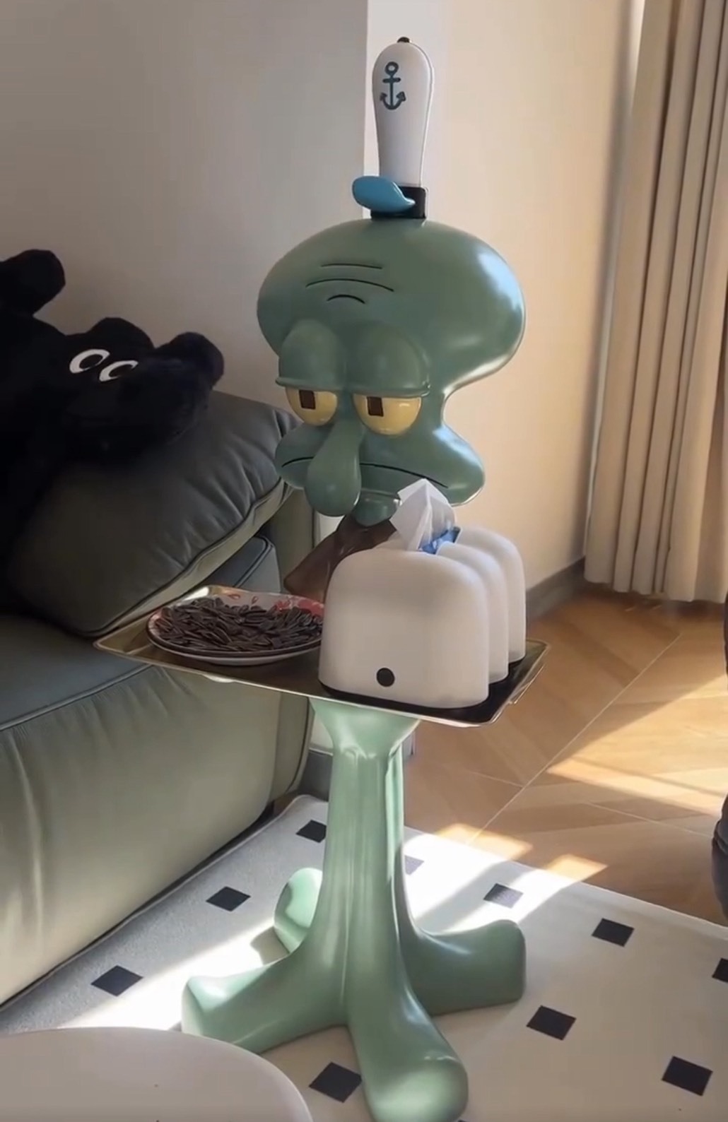 <家居擺件 > 章魚哥 置物架 托盤 章魚哥 客廳 電視櫃 玄關 擺件