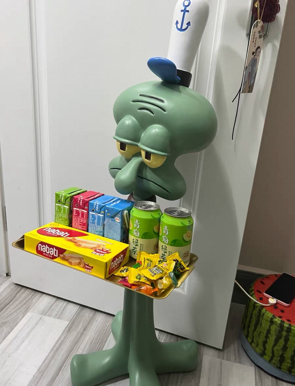 <家居擺件 > 章魚哥 置物架 托盤 章魚哥 客廳 電視櫃 玄關 擺件