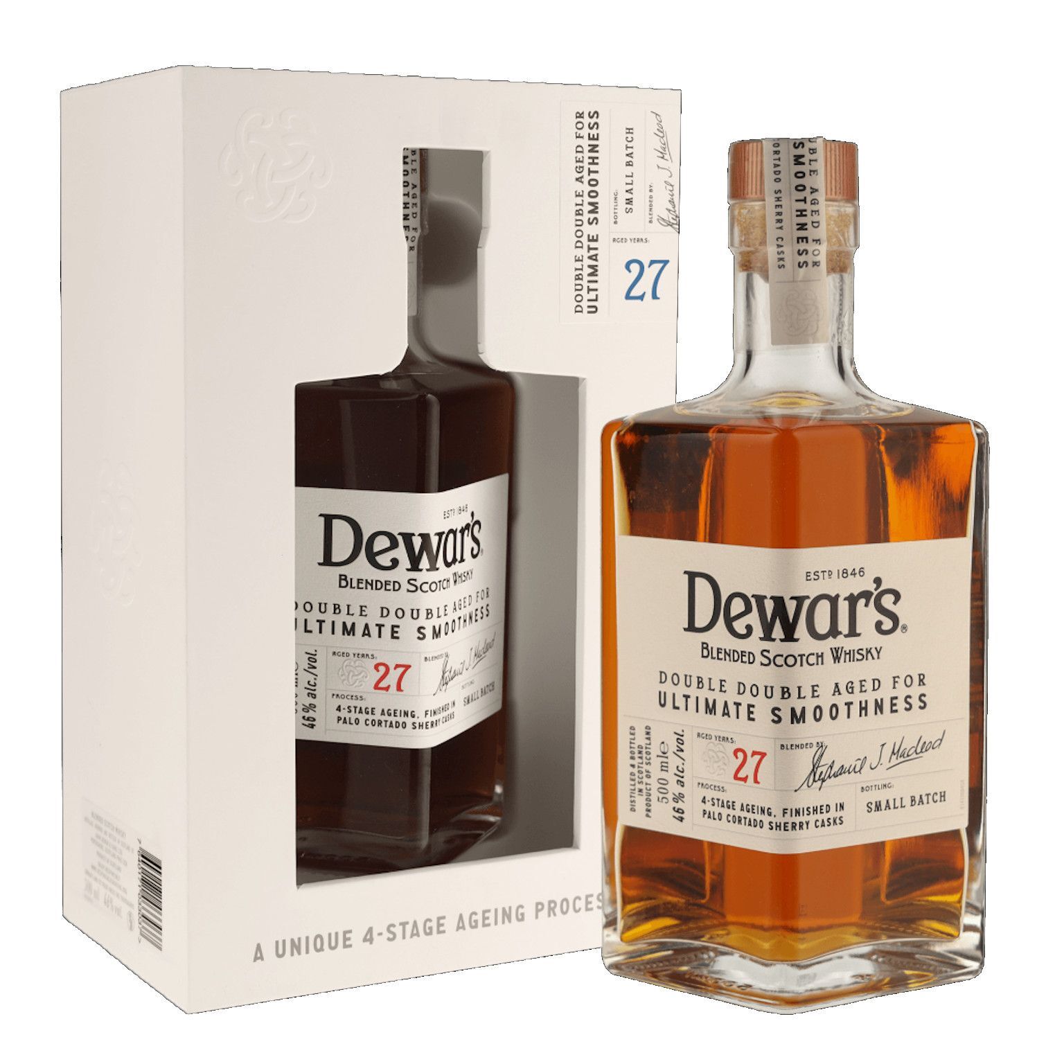 帝王4次陳釀27年調和威士忌 Dewar's Double Double Aged 27 Years Blended Scotch Whisky