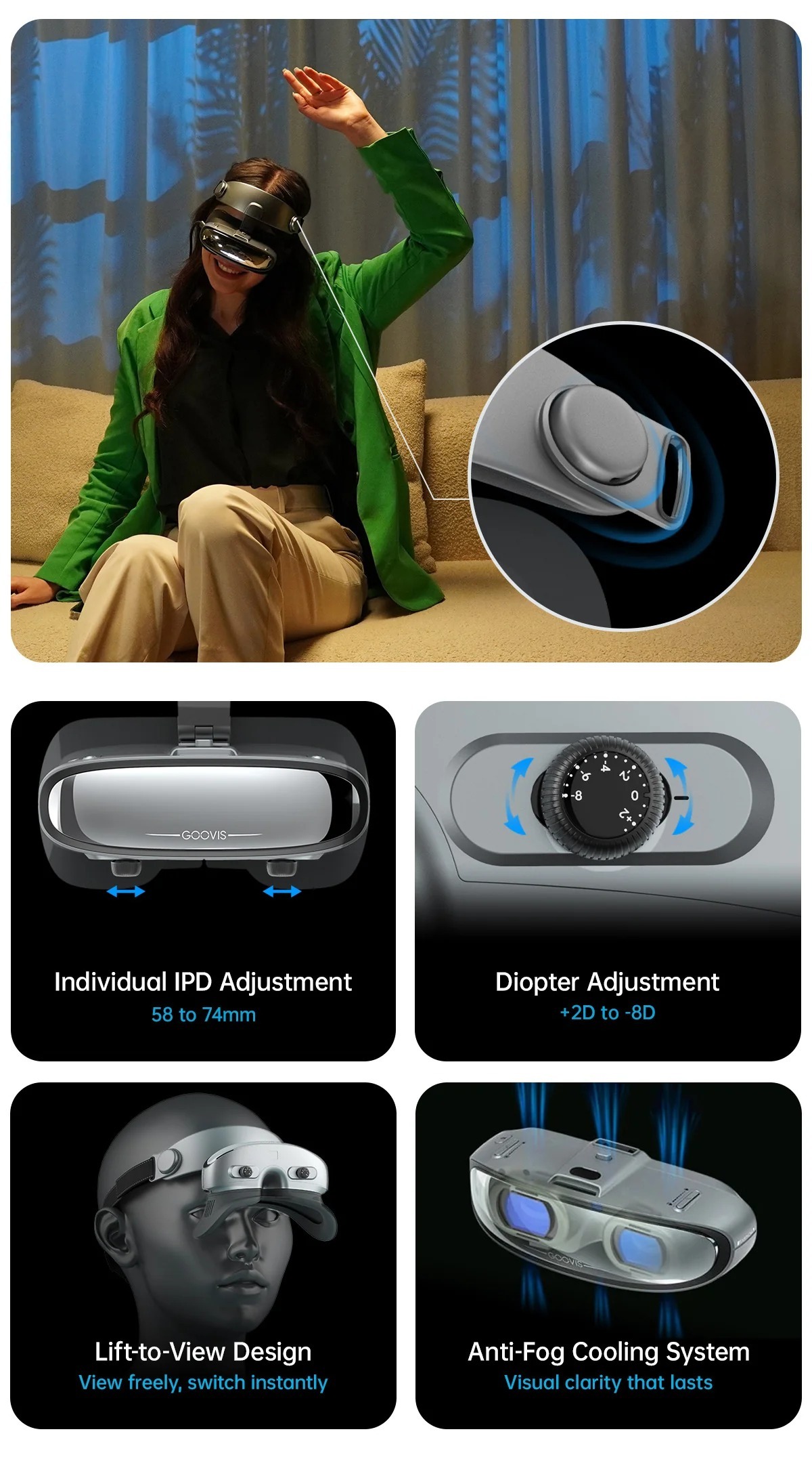 GOOVIS G3X Head-Mounted Display