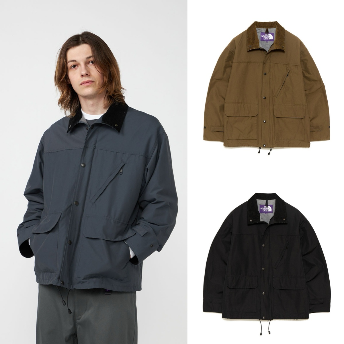 預購┃日本 TNF 紫標 Double Peak Field Jacket 燈芯絨 夾克 外套