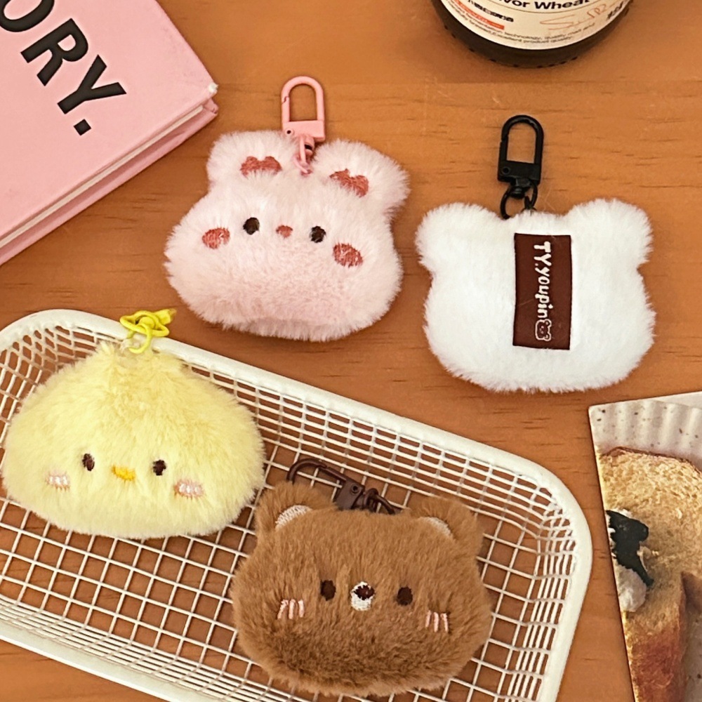 可愛小動物頭吊飾掛件