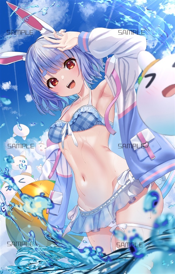 C106「同人代購」「Melonbooks代購」Giant Daphnia - 【C106】水着ぺこらタペストリー【二次予約】